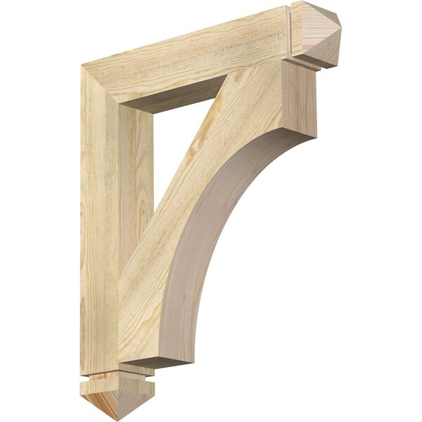 Ekena Millwork Westlake Arts & Crafts Rough Sawn Bracket, Douglas Fir, 4"W x 24"D x 28"H BKT04X24X28WTL03RDF - main